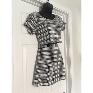 Two-Piece Mini Skirt Set